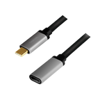 LogiLink CUA0105 USB cable USB 3.2 Gen 2 (3.1 Gen 2) 0.5 m USB C Black, Grey