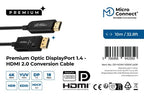Microconnect DP-HDMI-1000V1.4OP video cable adapter 10 m DisplayPort HDMI Type A (Standard) Black