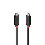 Lindy 0.5m USB4 240W Type C Cable, Black Line