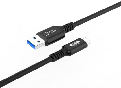 Microconnect USB3.2AC015 USB cable USB 3.2 Gen 2 (3.1 Gen 2) 0.15 m USB C USB A 60 W Black