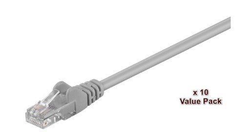 Microconnect V-UTP510VP networking cable Grey 10 m Cat5e U/UTP (UTP)