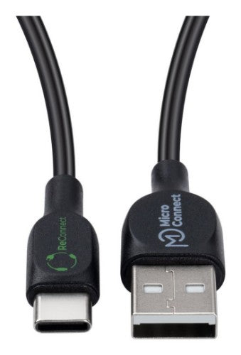 Microconnect ECO-USB3.1CCHAR1B USB cable USB 2.0 1 m USB A USB C Black