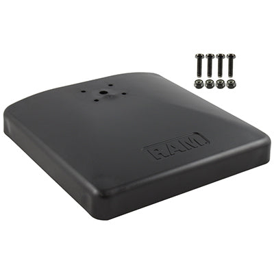 RAM Mounts Weighted Composite Square Platform Base with AMPS Hole Pattern