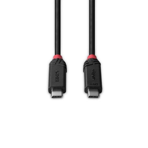 Lindy 0.5m USB4 240W Type C Cable, Black Line