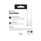 mophie essentials Lightning to USB-C | charging cable (1M) White