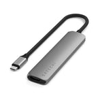 Satechi ST-P6SM interface hub USB Type-C 10000 Mbit/s Grey