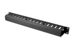 Digitus Cable Management Panel with detachable cover for 483 mm (19“) cabinets, 1U