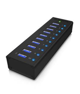ICY BOX IB-AC6110 USB 3.2 Gen 1 (3.1 Gen 1) Type-B 5000 Mbit/s Black