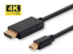 Microconnect MDPHDMI1B-4K video cable adapter 1 m Mini DisplayPort HDMI Type A (Standard) Black