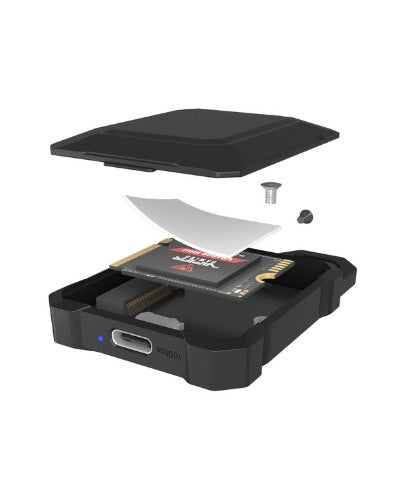 ICY BOX IB-1601MP-CU31 storage drive enclosure SSD enclosure Black M.2