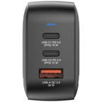 Verbatim Mini GaN Charger 70W 3 Port US plug with EU and UK adaptors