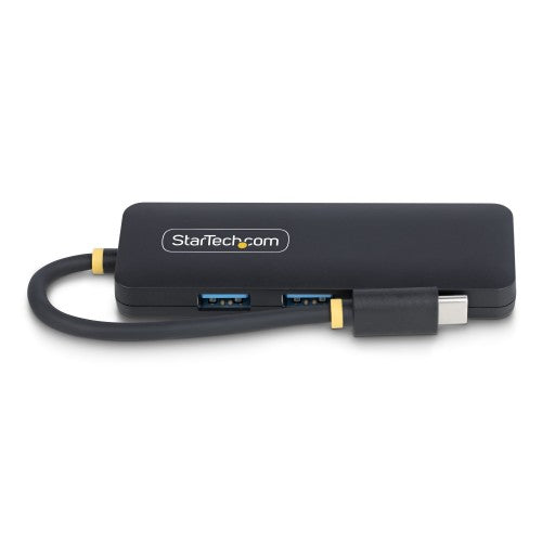 StarTech.com 4-Port USB-C Hub, 5Gbps, USB-C to 4x USB-A, Bus Powered, Small Travel Mini Hub, Multi-Port USB 3.0 Splitter, Portable Hub, Overcurrent Protection