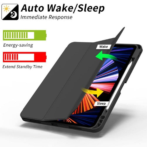 eSTUFF ES68201301-BULK tablet case Folio Black, Transparent