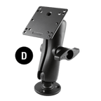 RAM Mounts Double Ball Mount with 75x75mm VESA Plate