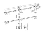Equip 17"-32" Articulating 6 Monitor Desk Mount Bracket