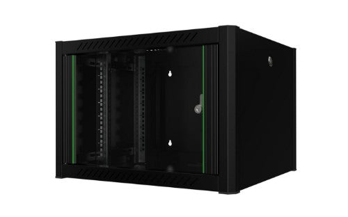 Lanview RWP07U56BL rack cabinet 7U Wall mounted rack Black