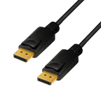 LogiLink CV0120 DisplayPort cable 2 m Black