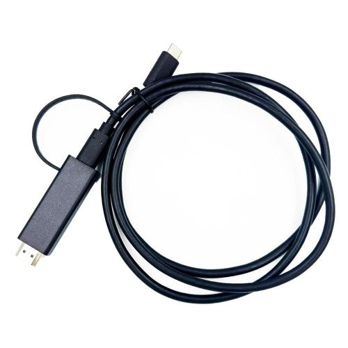 Yealink 330000008024 video cable adapter 1.2 m HDMI Type A (Standard) USB Type-C Black