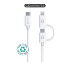 eSTUFF ES600170 USB cable USB 2.0 1 m White
