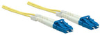 Intellinet Fiber Optic Patch Cable, OS2, LC/LC, 3m, Yellow, Duplex, Single-Mode, 9/125 µm, LSZH, Fibre, Lifetime Warranty