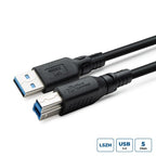 Microconnect USB3.0AB2B-LSZH USB cable USB 3.2 Gen 1 (3.1 Gen 1) 2 m USB A USB B Black