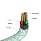 Verbatim Sync & Charge Magnetic Cable - 60W USB-C to USB-C 120 cm Green
