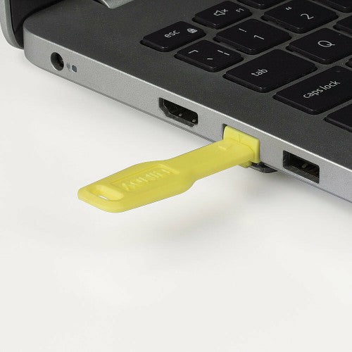 Lindy RJ-45 Port Blockers (Without Key) - Pack of 20, Yellow