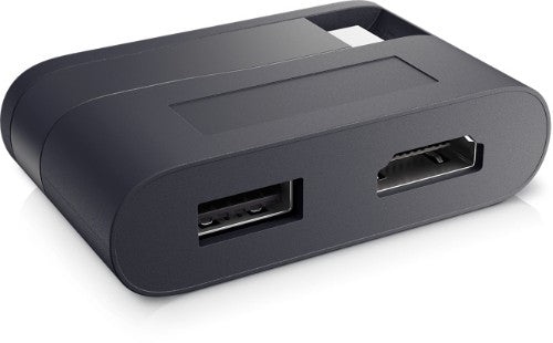 DELL DA20 video cable adapter USB Type-C HDMI + USB Black