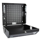Lanview RWSLMBL rack cabinet 8U Wall mounted rack Black