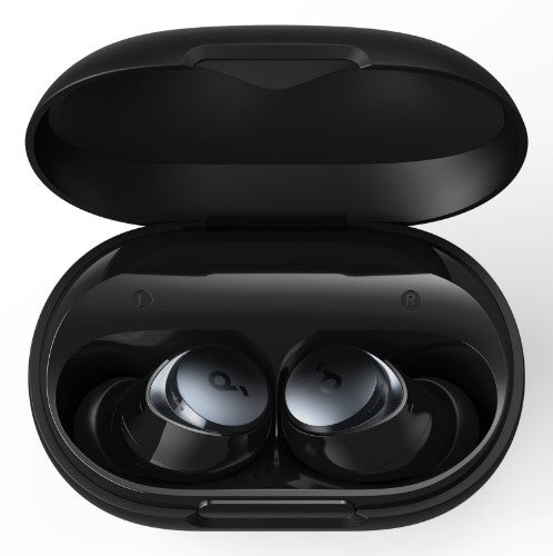 Anker Space A40 Adaptive Active Noise Canceling Wireless Earbuds, 50H Total Playtime, 10H Single Charge Playtime, LDAC Hi-Res Sound, Comfortable Fit, 6 Mics, Wireless Charge, Fast Charge