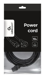 Gembird PC-186-VDE-10M power cable Black CEE7/4 C14 coupler