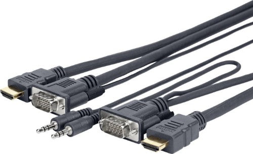 Vivolink PROVGAHDMIFLY3 video cable adapter 3 m VGA (D-Sub) + 3.5mm Black