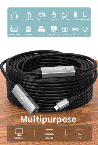 Equip USB-C to C Active extenstion Cable, 10m, 5Gbps