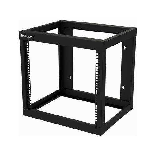 StarTech.com 2-Post 9U Heavy-Duty Wall-Mount Network Rack, 19" Open Frame Server Rack, 18" Deep, Wall Mount Data Rack for IT / AV / Patch Panel / Computer Equipment