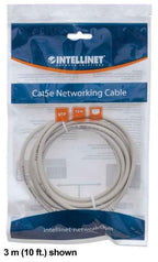 Intellinet Network Patch Cable, Cat6, 2m, Grey, CCA, U/UTP, PVC, RJ45, Gold Plated Contacts, Snagless, Booted, Lifetime Warranty
