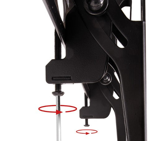 B-Tech Universal Flat Screen Ceiling Mount with Tilt (VESA 400) - 1m Ø50mm Pole