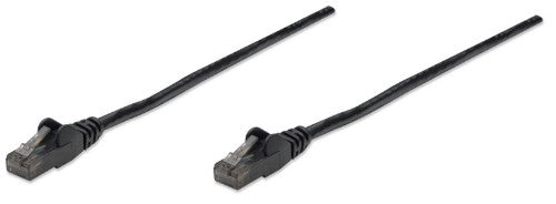 Intellinet Network Patch Cable, Cat6, 10m, Black, CCA, U/UTP, PVC, RJ45, Gold Plated Contacts, Snagless, Booted, Lifetime Warranty