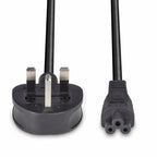Lindy 3m UK 3 Pin to C5 Mains Cable, lead free