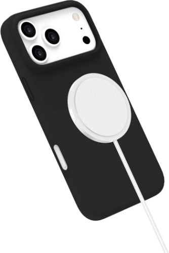 eSTUFF iPhone 17 Pro Max INFINITE ROME Magnetic Silicone Cover - Black - 81% recycled material