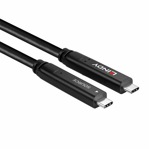 Lindy 10m USB 3.2 Gen 2 & DP 1.4 Type C Hybrid Cable