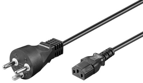 Microconnect PE12041R power cable Black 1 m Power plug type K C13 coupler