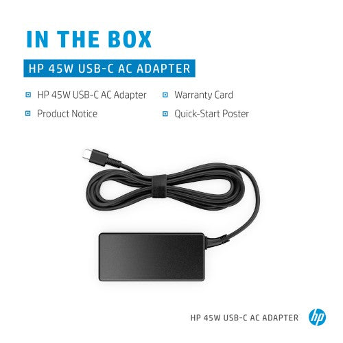HP 45W USB-C AC Adapter