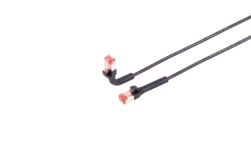 Lanview LV-6AFTP-FLEX-ANG-01B networking cable Black 1 m Cat6a U/FTP (STP)