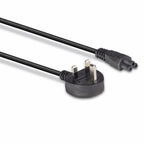 Lindy 1m UK 3 Pin to C5 Mains Cable, lead free