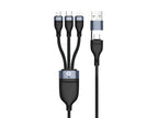 Conceptronic ETTA05B15 USB 3-in-1 PD 3.0 60W Charging Cable 1.5M, 20V 3A, 480Mbps