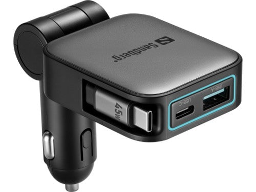 Sandberg Car Charger 3in1 72W FlexCable