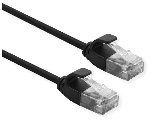 ROLINE 21.15.3951 networking cable Black 0.3 m Cat6a U/UTP (UTP)