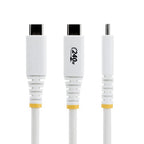 StarTech.com 3m (10ft) USB-C Charging Cable, Durable and Ultra-Flexible, 240W (5A) PD EPR, USB 2.0 Laptop Charger Cable, USB-IF Certified, Rugged USB-C Charging Cord - White