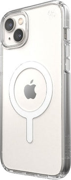 Speck Presidio Perfect Clear + MS Apple iPhone 14 Plus/15 Plus Clear - with Microban
