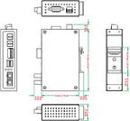 Moxa ICF-1150-S-SC serial converter/repeater/isolator RS-232 Fiber (SC)